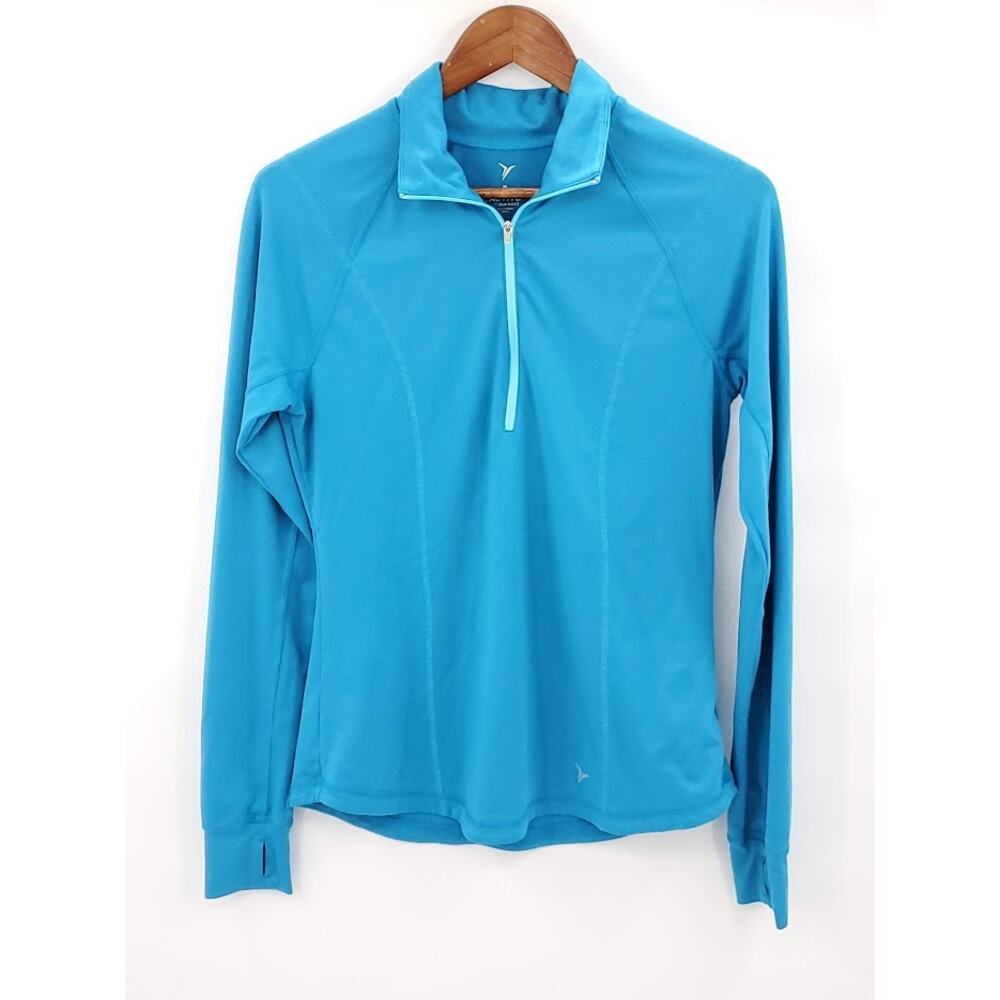 Old Navy Active Quarter Zip Pullover Teal Womens Medium